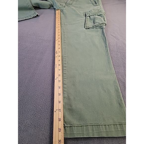Gap Men’s Cargo Pants – Y2K Straight Fit Green 32x32 – Baggy Skater Style - Picture 7 of 11